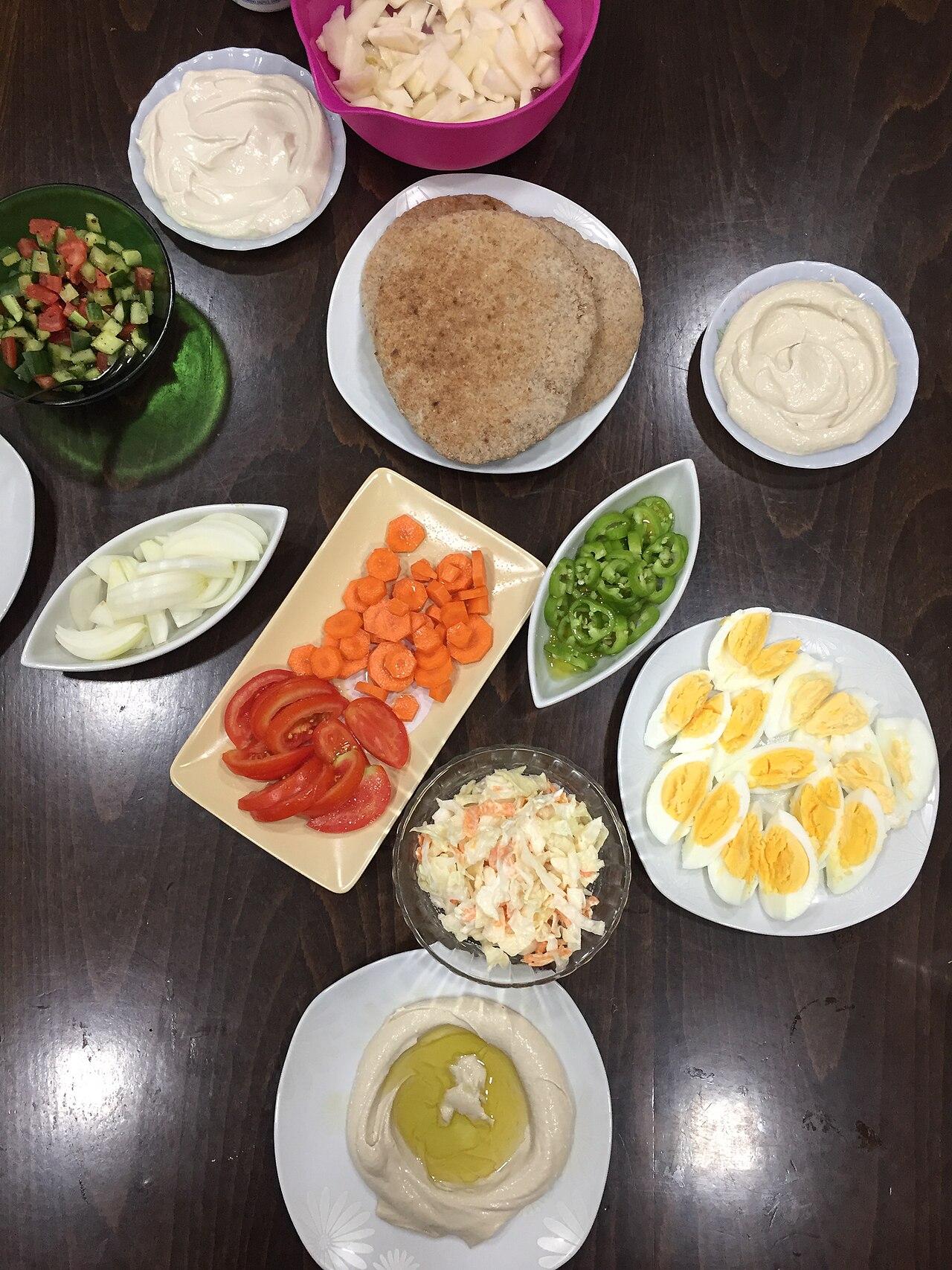 homemade meal table (foto: HaJunkiyada / CC BY-SA 4.0, Wikimedia Commons)